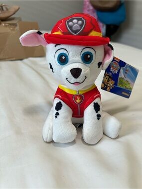NWT Nickelodeon PAW Patrol Marshall Plush - Red, White & Black
